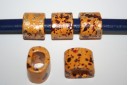 Perline Regaliz in Ceramica Yellow 19x15mm - 2pz
