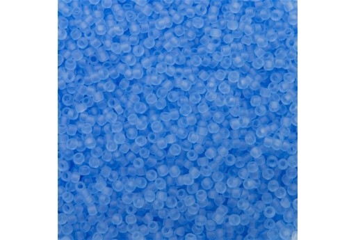 Rocailles Toho Seed Beads Transparent Frosted Light Sapphire 15/0 - 10g