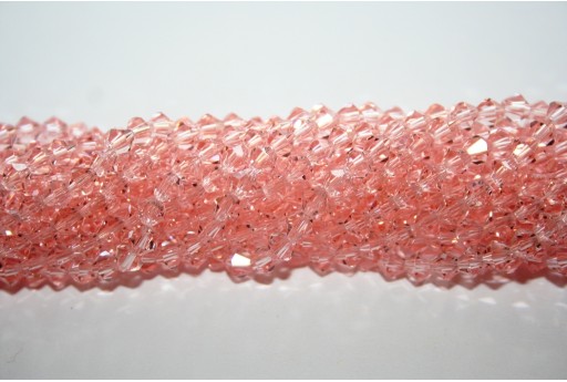 Chinese Crystal Beads Bicone Pink 4mm - 100pcs