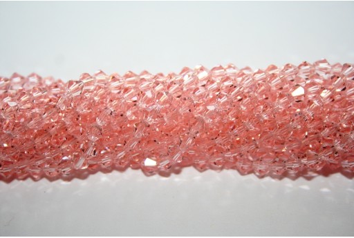 Perline Bicono Cinese Rosa 4mm - 100pz