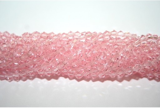 Chinese Crystal Beads Bicone Light Pink 4mm - 100pcs