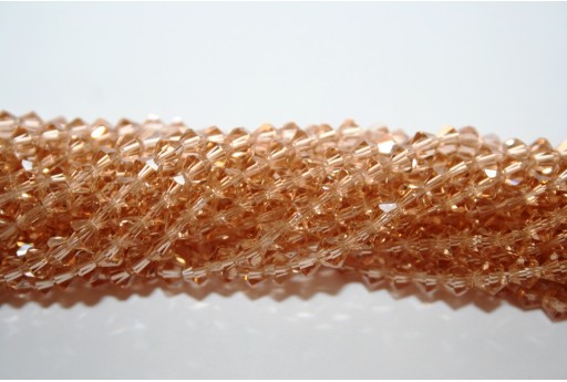 Chinese Crystal Beads Bicone Golden 4mm - 100pcs