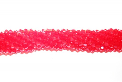Chinese Crystal Beads Bicone Red 4mm - 100pcs