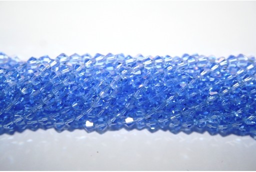Chinese Crystal Beads Bicone Light Blue 4mm - 100pcs