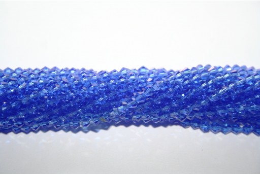 Chinese Crystal Beads Bicone Blue 3mm - 100pcs