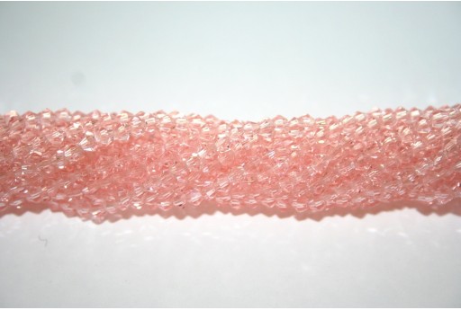 Chinese Crystal Beads Bicone Pink 3mm - 100pcs