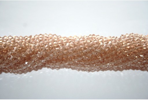 Chinese Crystal Beads Bicone Beige 3mm - 100pcs