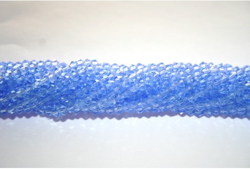 Chinese Crystal Beads Bicone Light Blue 3mm - 100pcs