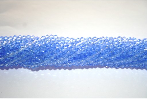 Perline Bicono Cinese Blue Chiaro 3mm - 100pz