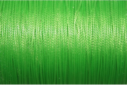 Light Green Waxed Polyester Cord 1mm - 12m