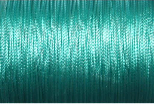Turquoise Waxed Polyester Cord 1mm - 12m