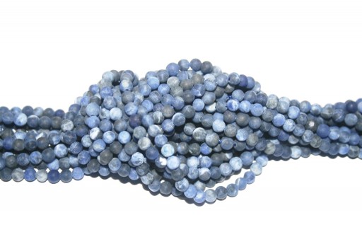 Sodalite Matte Round Gemstones 4mm - 94pcs