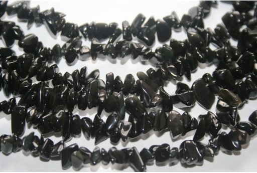 Obsidian Chips Gemstones 5x8mm - 220pcs