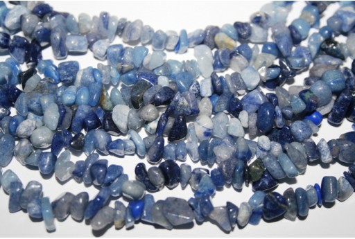 Blue Aventurine Chips Gemstones 5x8mm - 220pcs