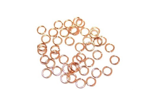 200 Anelli Aperti 6 Mm Bronzo Anticato, Calibro 21 (0,7 Mm) Per Bigiotteria Fai Da Te