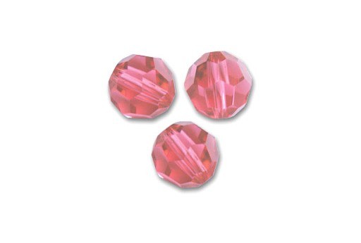 Round Swarovski 5000 Indian Pink 6mm - 5pcs