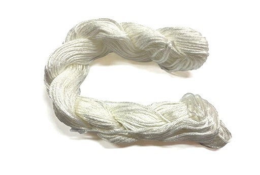 Matassina Filo Nylon Intrecciato Bianco 1mm - 26mt