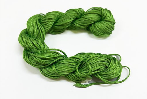 Skein Green Braided Nylon Thread 1mm - 26m
