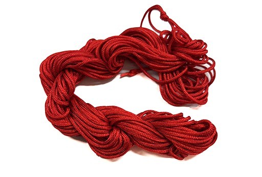 Matassina Filo Nylon Intrecciato Rosso 1mm - 26mt