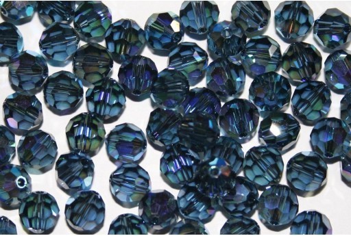 Round Swarovski 5000 Montana AB 6mm - 5pcs