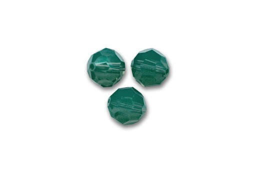 Round Swarovski 5000 Palace Green Opal 8mm - 4pcs