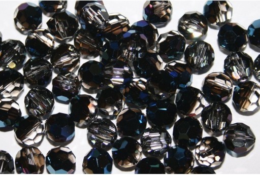 Perline Round 5000 Swarovski Metallic Blue 8mm - 4pz