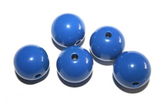 Perline Acrilico Tondo Blue 16mm - 20pz
