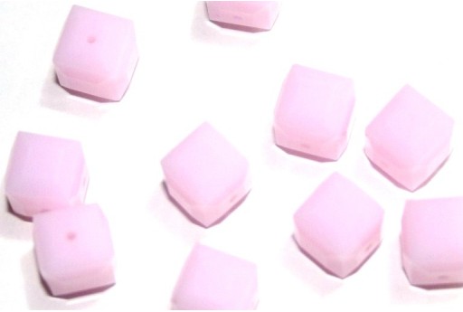 Cubi Swarovski 5601 Rose Alabaster 8mm - 2pz