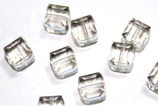 Cubi Swarovski 5601 Silver Shade 8mm - 2pz