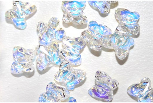 Butterfly Swarovski 5754 Crystal AB 8mm - 2pcs