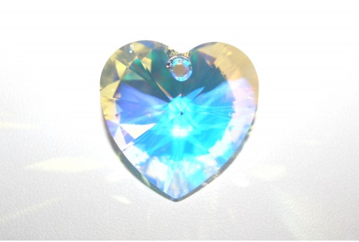 Heart Swarovski Pendant 6228 Crystal AB 14,4x14mm - 2pcs
