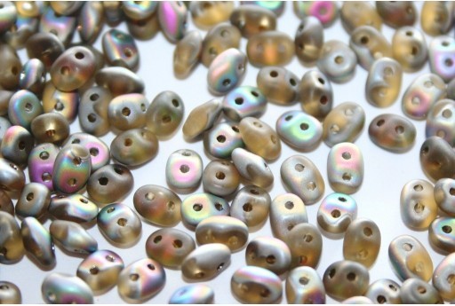 Superduo Beads Matte Vitrail Topaz 2,5x5mm - 10gr