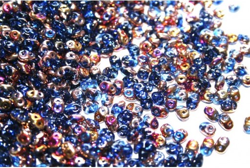 Superduo Beads Sapphire Sliperit 2,5x5mm - 10gr