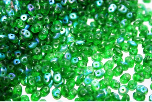 Perline Superduo Chrysolite AB Matted 2,5x5mm - 10gr