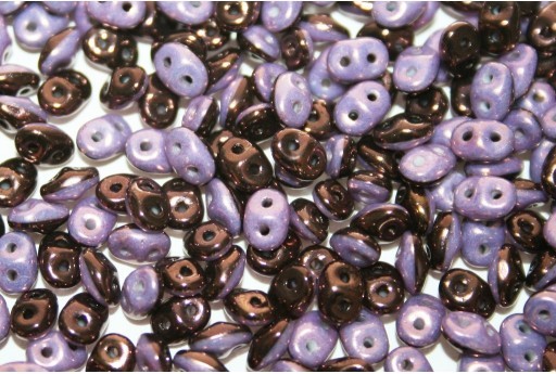 Superduo Beads Duets Black Vega Luster 2,5x5mm - 10gr