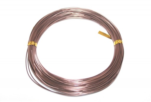 Filo di Alluminio Marrone 2mm - 5mt
