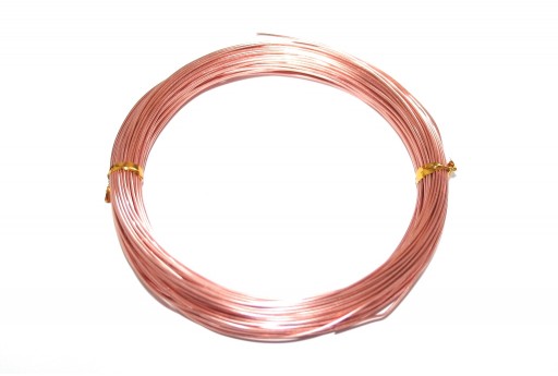 Filo di Alluminio Oro Rosa 2mm - 5mt