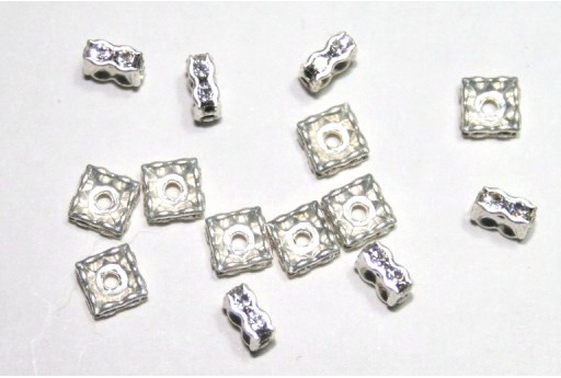 Squadrelle Strass Swarovski Silver Crystal 4mm - 2pz