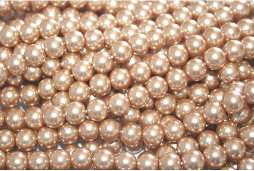 Glass Pearls Strand - Beige 10mm - 42pcs