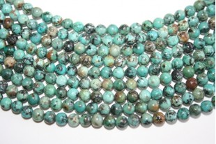 NBEADS 120Pz 8mm Perle Turchesi Naturali Africane, Gioielli Rotondi - Foto 4