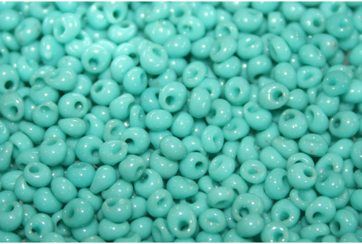 Perline Toho Magatama 3mm, 10gr., Transparent Opaque Turquoise CM355