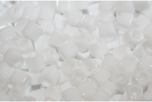 Perline Toho Cubo 4mm, 10gr., Opaque White