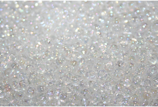 Perline Toho Round Rocailles 8/0, 10gr., Transparent Rainbow Crystal Col.161