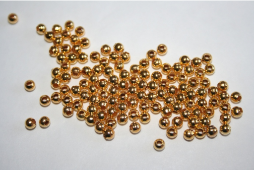 Distanziatori Sfera Colore Oro 3mm - 3gr