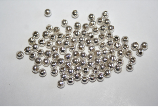 Distanziatori Sfera Colore Platino 3mm - 3gr