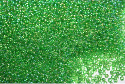 Perline Toho Round Rocailles 11/0, 10gr. Trans-Rainbow Peridot Col.167