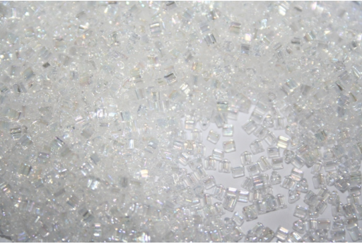 Perline Toho Triangoli 11/0, 10gr., Trans-Rainbow Crystal TT11-161