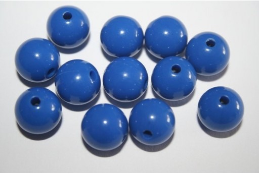 Perline Acrilico Blue Sfera 12mm - 30pz