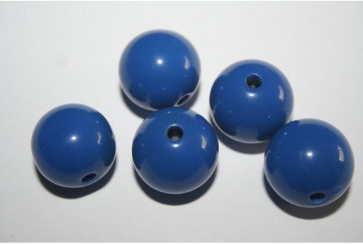 Acrylic Beads Blue Sphere 16mm - 20pz