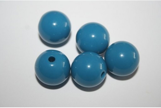 Acrylic Beads Light Blue Sphere 16mm - 20pz